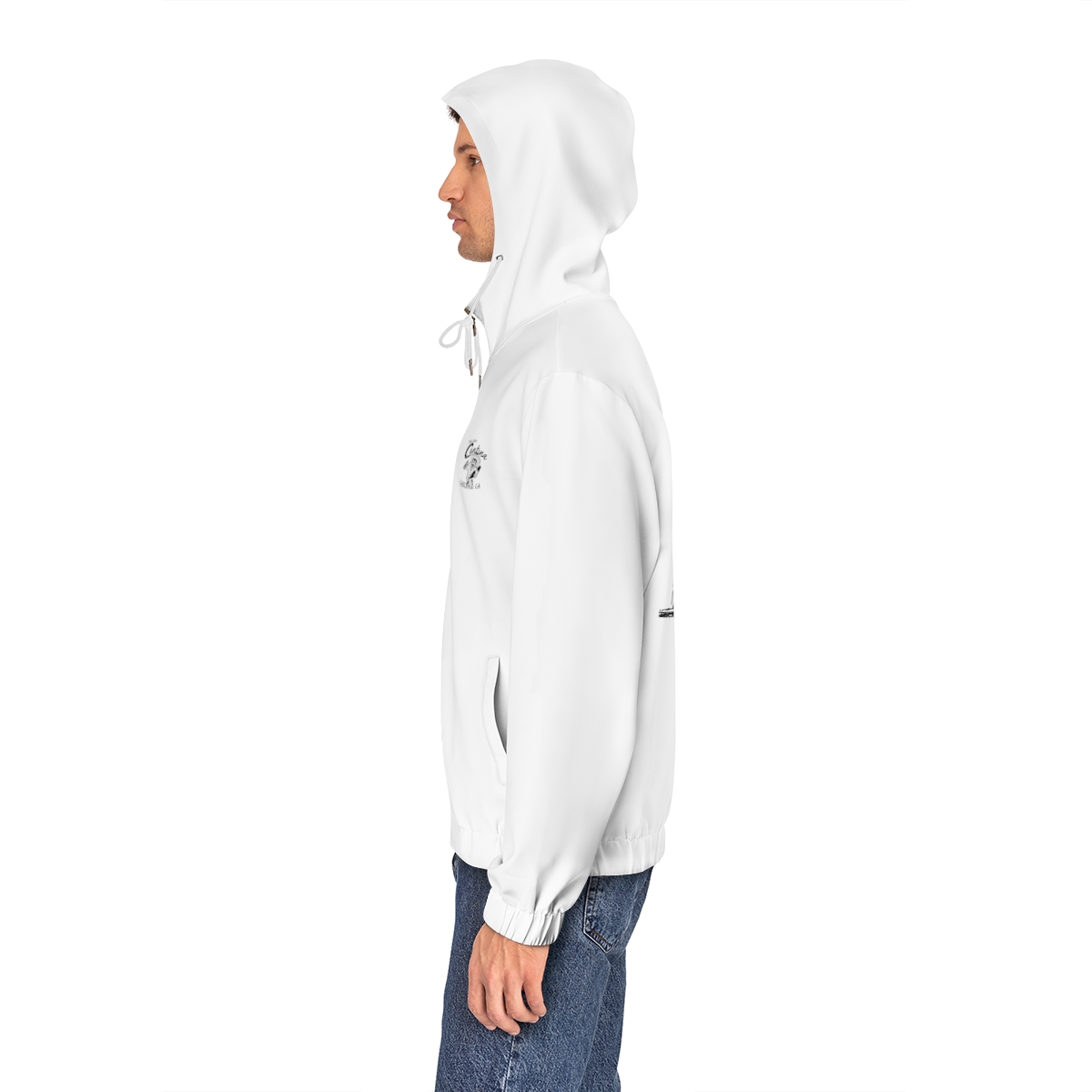 Linksoul Men's Full Zip Hoodie Corica Park Bay Area Logo On Sleeve Men